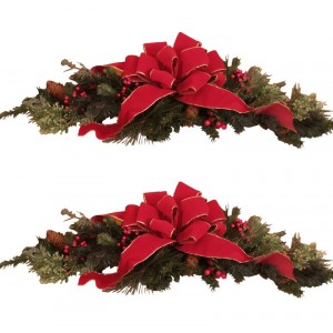 Floral Home Decor Pine and Berry Centerpiece Set FLHD1041